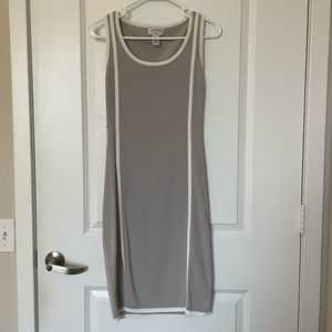 Carmen Marc Valvo Stylish Silver Dress